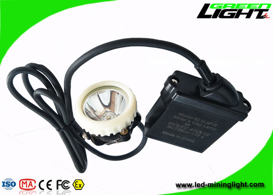IP67 Miners Helmet Light 10000lux Rechargeable 6.6 Ah For Mineral Industry