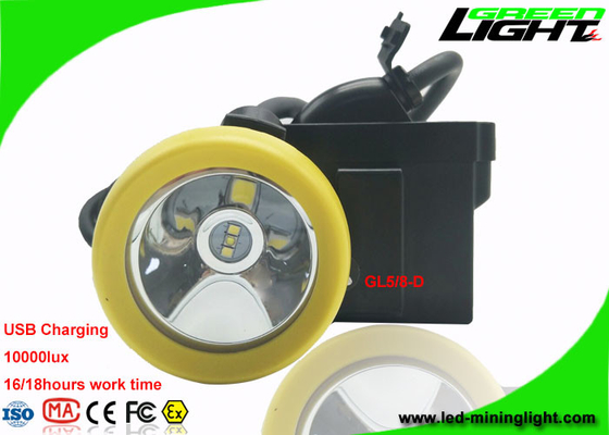 1.67W 10000 Lux Underground Coal Mining Lights With Low Power Warning Function