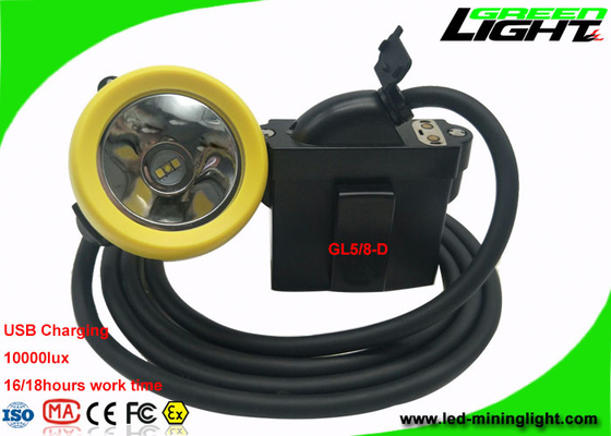 1.67W 10000 Lux Underground Coal Mining Lights With Low Power Warning Function