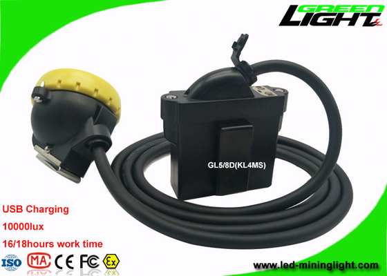 1.67W 10000 Lux Underground Coal Mining Lights With Low Power Warning Function