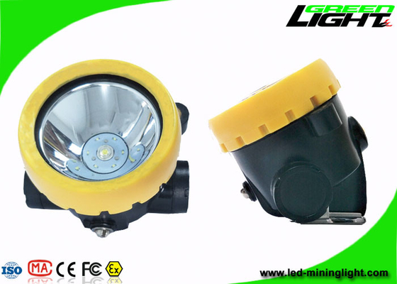 Portable Cordless Mining Cap Light , 4000lux Miners Helmet Light All In One Structure