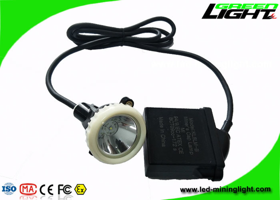 Rechargeable Coal Miner Hard Hat Light 10000lux High Beam 22hrs IP67 Waterproof