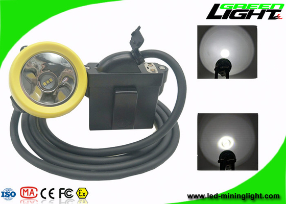IP68 Coal Mining Cap Lights 10000lux 7.8Ah Li - Ion Battery 18hrs Long Lighting Time