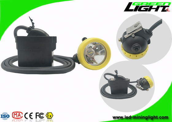 IP68 Coal Mining Cap Lights 10000lux 7.8Ah Li - Ion Battery 18hrs Long Lighting Time