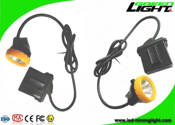 Explosion Proof LED Miners Helmet Light IP68  7.8Ah Li - Ion Battery 10000lux Brightness