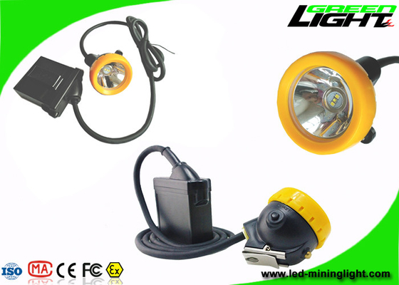 Explosion Proof LED Miners Helmet Light IP68  7.8Ah Li - Ion Battery 10000lux Brightness