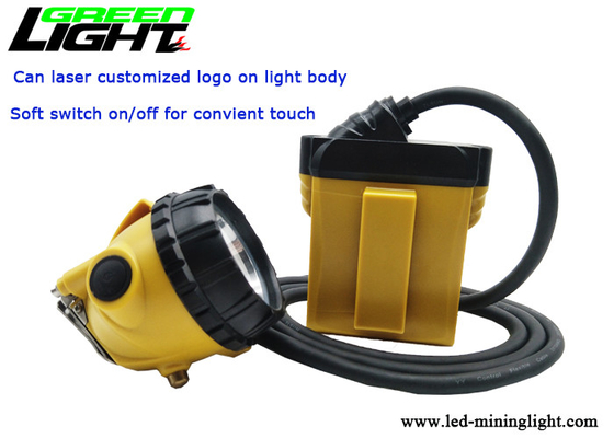 High Power Cordless Mining Cap Lamps 25000 Lux With Samsung Rechargeable Lithium Batteries