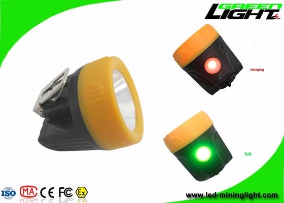 Light Weight LED Rechargeable Miners Cap Lamp 10000lux Brightness 1 Year Warranty