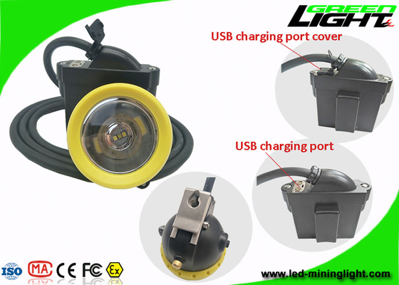Underground LED Mining Light Anti Explosive 10000 Lux Brightness Silicon Button Cap