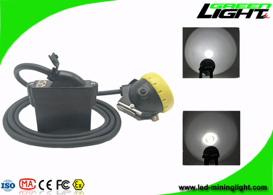 7.8Ah Li - Ion Battery Mining Cap Lights USB Charger 10000lux Brightness Hard Hat Lamp