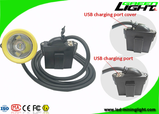 Hard Hat Rechargeable Miners Headlamp USB Charging 1.67W with Strong Brightness