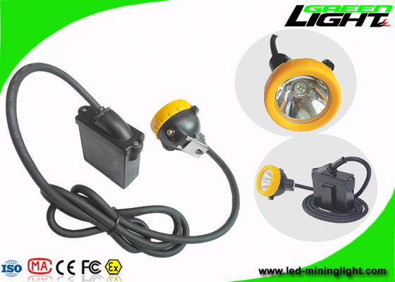 10000lux Brightness Mining Cap Lights IP68 Safety With Low Power Warning Function