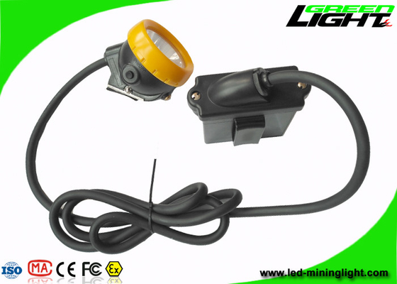 10000lux Brightness Mining Cap Lights IP68 Safety With Low Power Warning Function