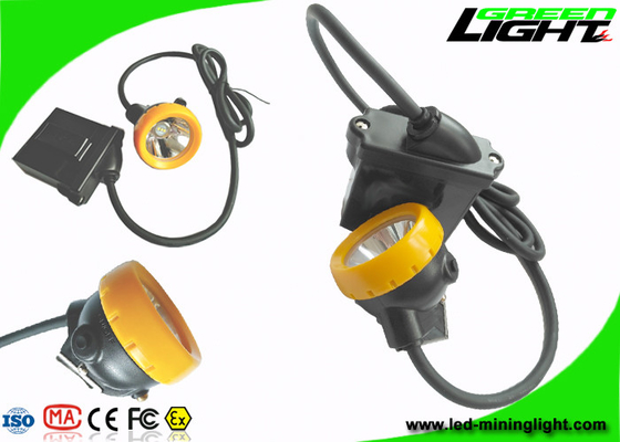 10000lux Brightness Mining Cap Lights IP68 Safety With Low Power Warning Function