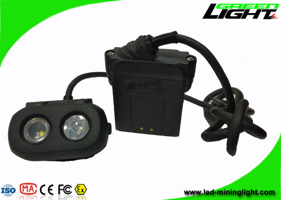 Rechargeable OLED Led Miners Cap Lamp 15000lux Waterproof Dual - Beam Functional
