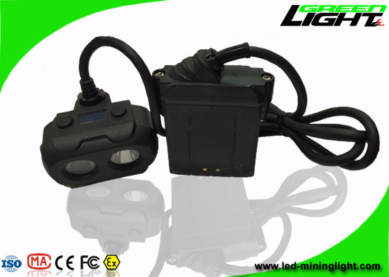 Dual Beam OLED 15000lux Mining Hard Hat Headlamp Double Shot Molding IP68