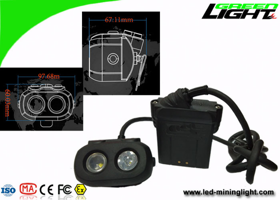 Antistatic LED Mining Cap Lamp 15000lux Brightness With Tracking Technology