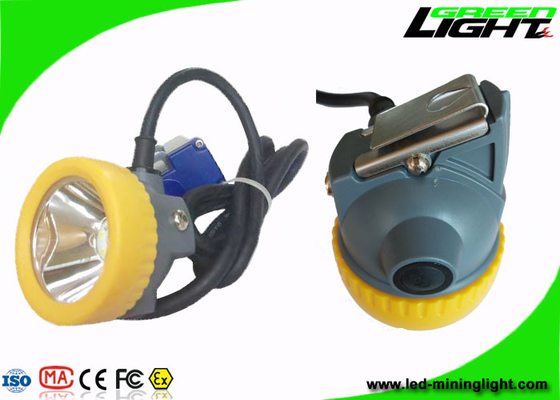 Underground Rechargeable Miners Headlamp IP68 15000lux 6.6Ah Lithium Ion Battery