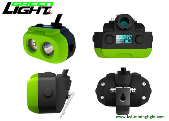 15000lux Brightness LED Miners Cap Lamp TPV Material 10.4Ah Panasonic Battery Pack