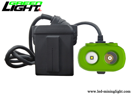 15000lux Brightness LED Miners Cap Lamp TPV Material 10.4Ah Panasonic Battery Pack