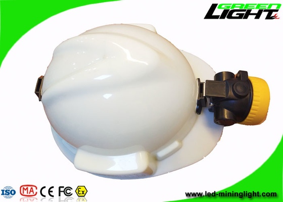 IP68 Waterproof Miners Cap Lamps Cordless 5000lux Brightness Small Size PC Material