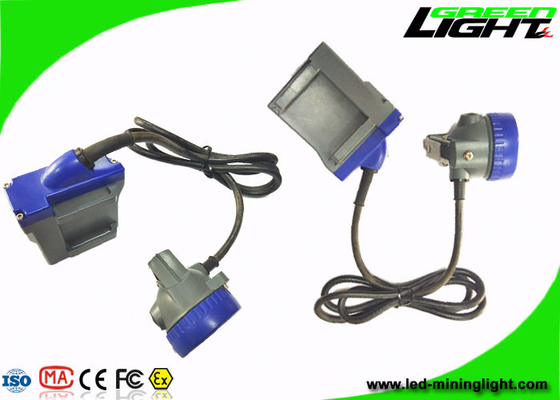 IP68 Coal Miner Hard Hat Light 10000lux 6.6Ah Li - Ion Battery Anti Explosive