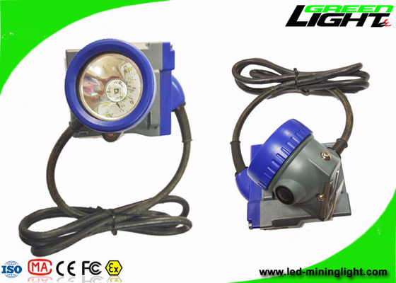 IP68 Coal Miner Hard Hat Light 10000lux 6.6Ah Li - Ion Battery Anti Explosive