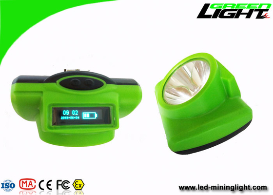 Portable Mining Cap Lights Lamp Oled Screen 13000lux IP68 14-16hrs Woking Time