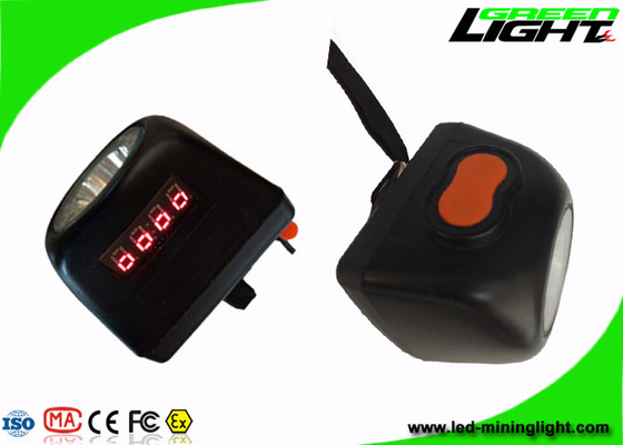 Digital Screen Portable Cordless Mining Cap Lamps IP68 8000lux High Brightness