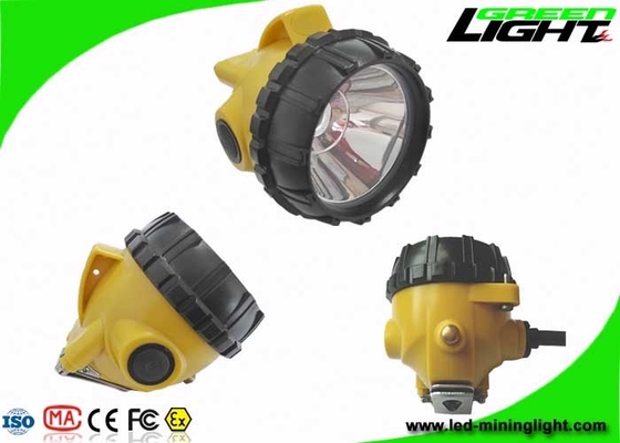High Beam Corded LED Mining Light 10.4Ah Samsung Battery 25000Lux IP68 Waterproof