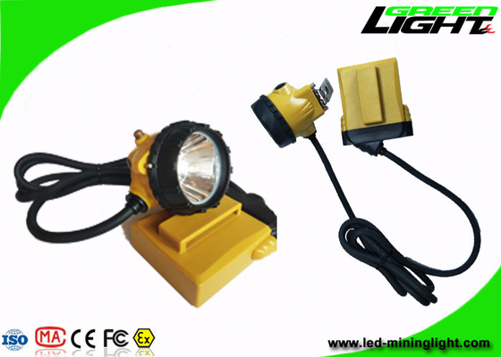 GL12-A 25000lux Mining Hard Hat Headlamp IP68 Waterproof 10.4Ah Low Power Warning