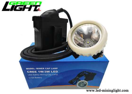 Rechargeable Li - Ion Battery Led Miners Cap Lamp 16 Hours Working Time 10000lux Brightness