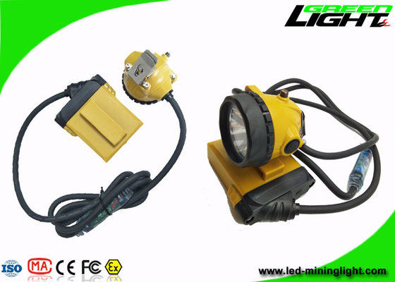 10.4Ah Battery Mining Cap Lights 25000lux Brightness Cable Flashing Headlamp