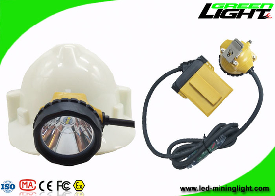 10.4Ah Battery Mining Cap Lights 25000lux Brightness Cable Flashing Headlamp