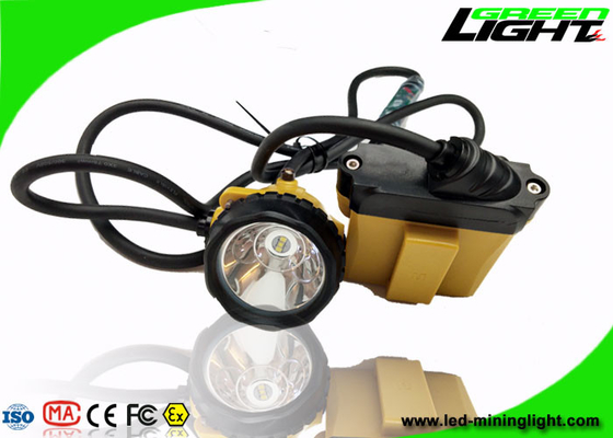 10.4Ah Battery Mining Cap Lights 25000lux Brightness Cable Flashing Headlamp