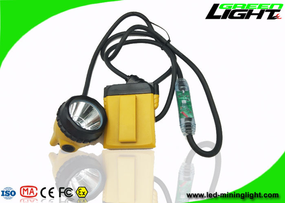 Explosion Prevention LED Miners Headlamp 10.4Ah 25000lux Cable Flashing Light
