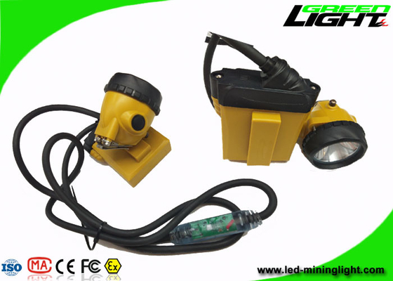 Explosion Prevention LED Miners Headlamp 10.4Ah 25000lux Cable Flashing Light