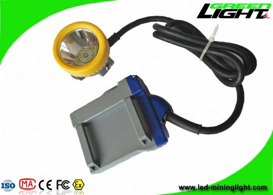 Coal Rechargeable Led Headlight 15000lux High Beam Corded Cap Lamp 6.6Ah Battery