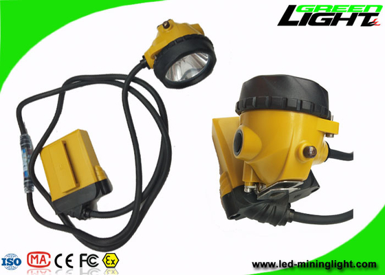 IP68 Waterproof Led Coal Miners Lamp 25000lux 10.4Ah Battery Customized Color