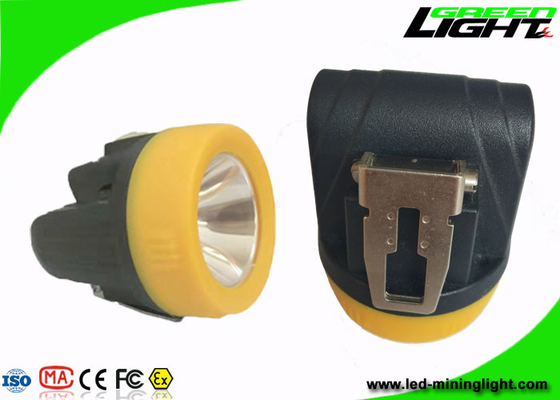 Magnetic Charging 10000lux Underground Miner Cap Lamp Small Size IP68 3.8Ah Battery