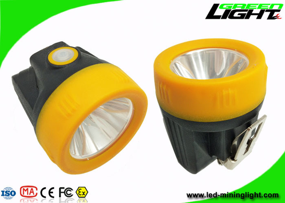 10000lux Potable Cordless Cap Lamp , Hard Hat Lights Support DC / USB Charging