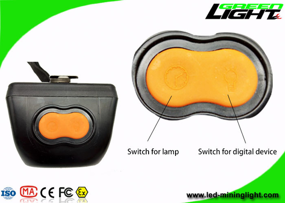 IP68 Waterproof 5.7Ah Cordless Mining Lights 8000lux PC Material Lithium Ion Battery