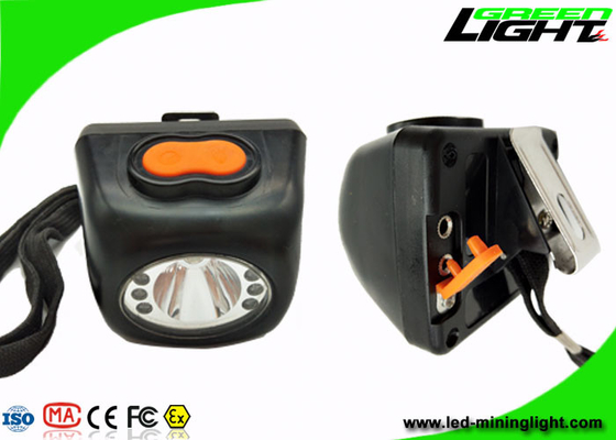 Digital Screen IP68 Hard Hat Led Lights 8000lux High Brightness Lightweight PC Body