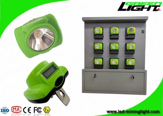 Portable Lightweight LED Coal Miners Lamp 6.8Ah Rechargeable Battery With OLED Screen