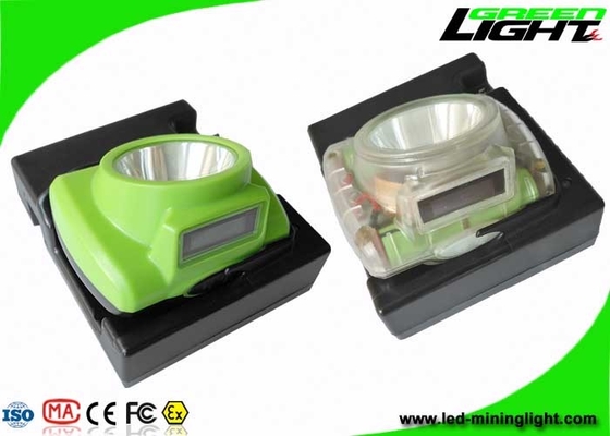 Underground Cordless Mining Lights CREE LED 13000lux OLED Screen With Low Power Warning Function