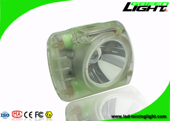 Lightweight 13000 Lux Rechargeable Miners Cap Lamp Waterproof IP68 With USB Charger