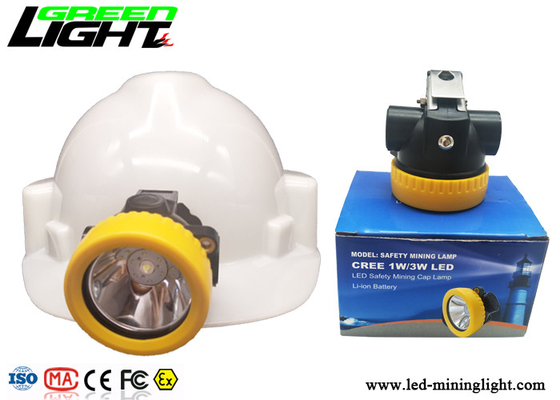 ABS Material Rechargeable Cordless Mining Cap Lamps CREE Light Source 5000lux Brightness