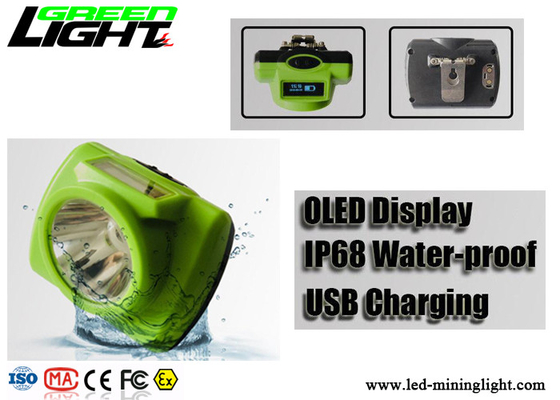 Rechargeable Cordless LED Miners Cap Lamp Waterproof 13 Hours For Underground Mine
