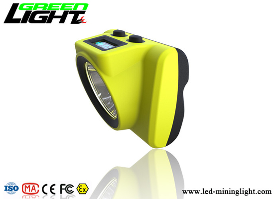Underground Coal Miner Hard Hat Light 18000lux Coal Low Power Indication Led Screen