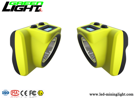 18000lux LED Miners Cap Lamp 6800mA ABS Material Warning Function USB Charging